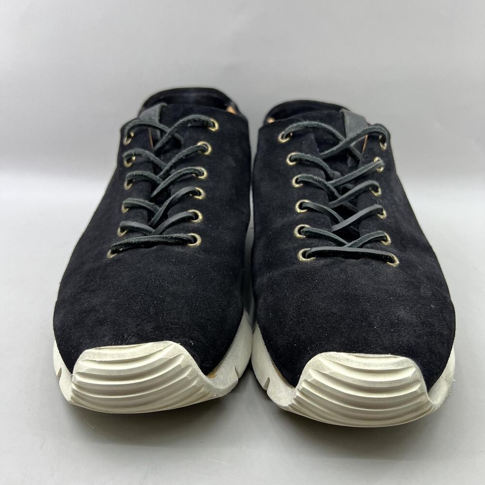 Buttero Carrera Casual Shoes Men Size 11 Black Suede Vibram Made Italy Sneakers - Picture 2 of 10